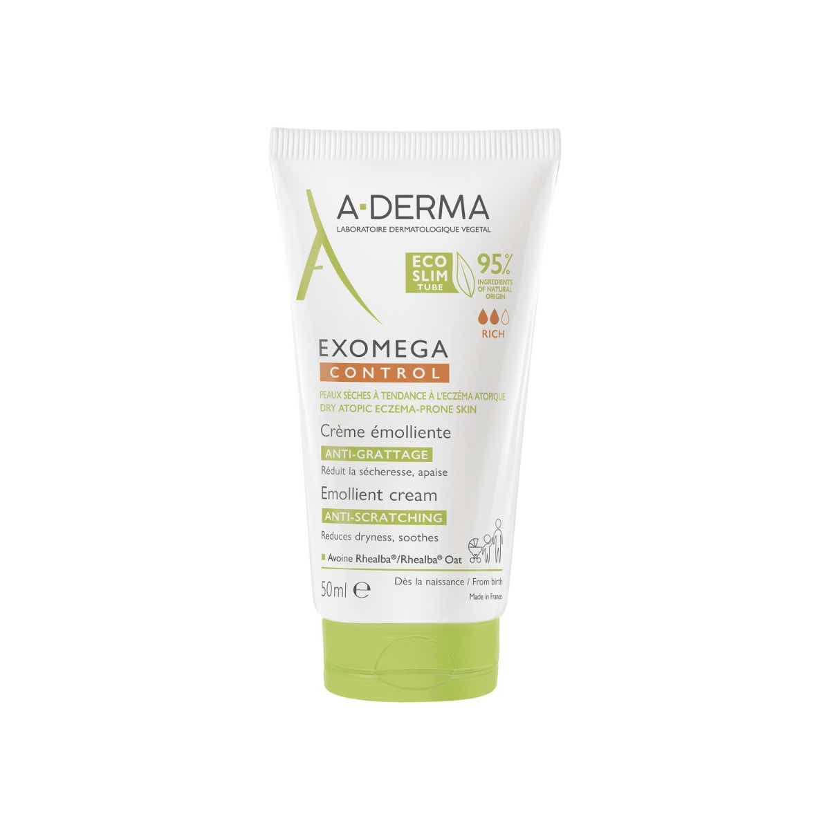 A DERMA EXOMEGA CONTROL CREME EMOLLIENTE ANTI GRATTAGE 50ML