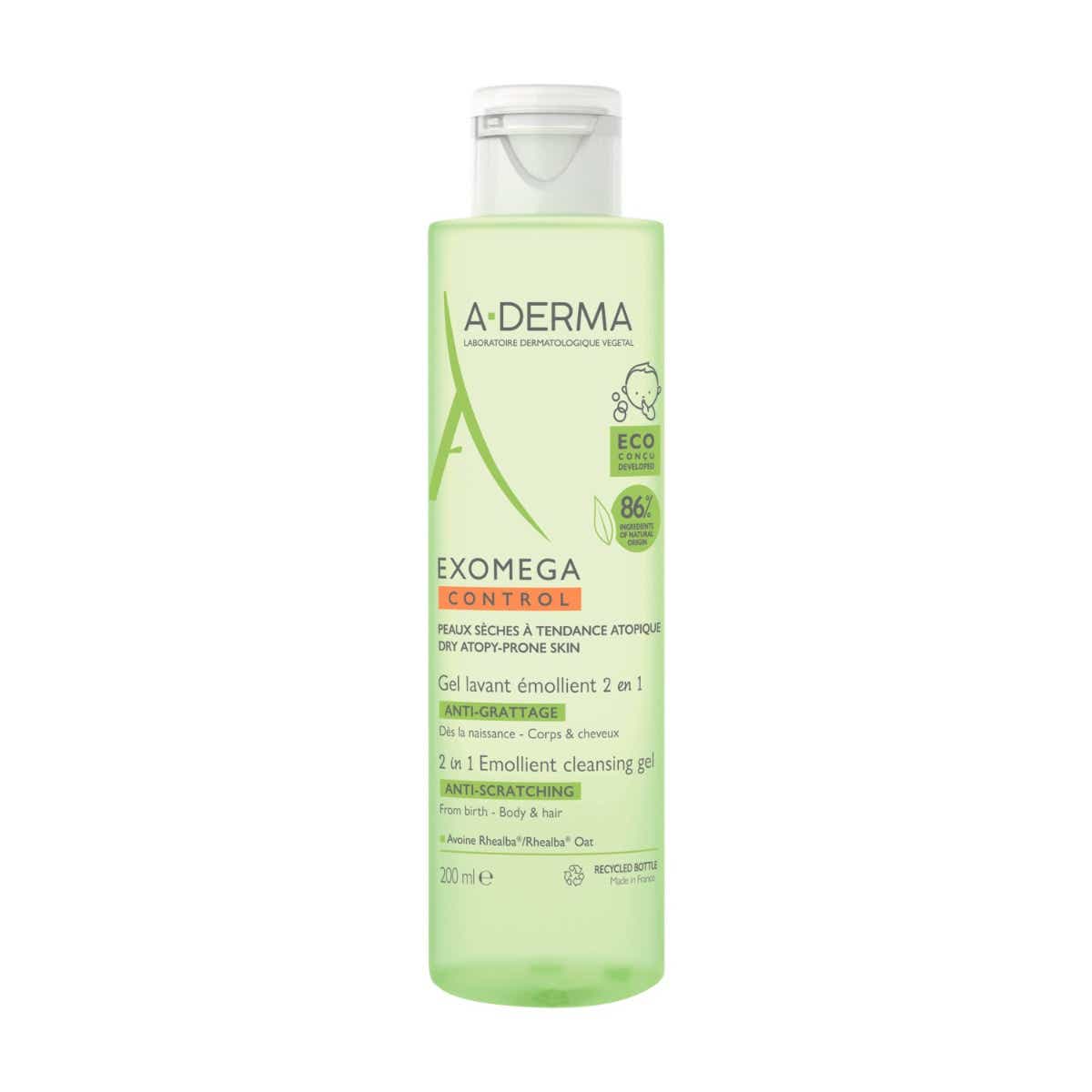 A DERMA EXOMEGA GEL LAVANT EMOLLENT 200ML
