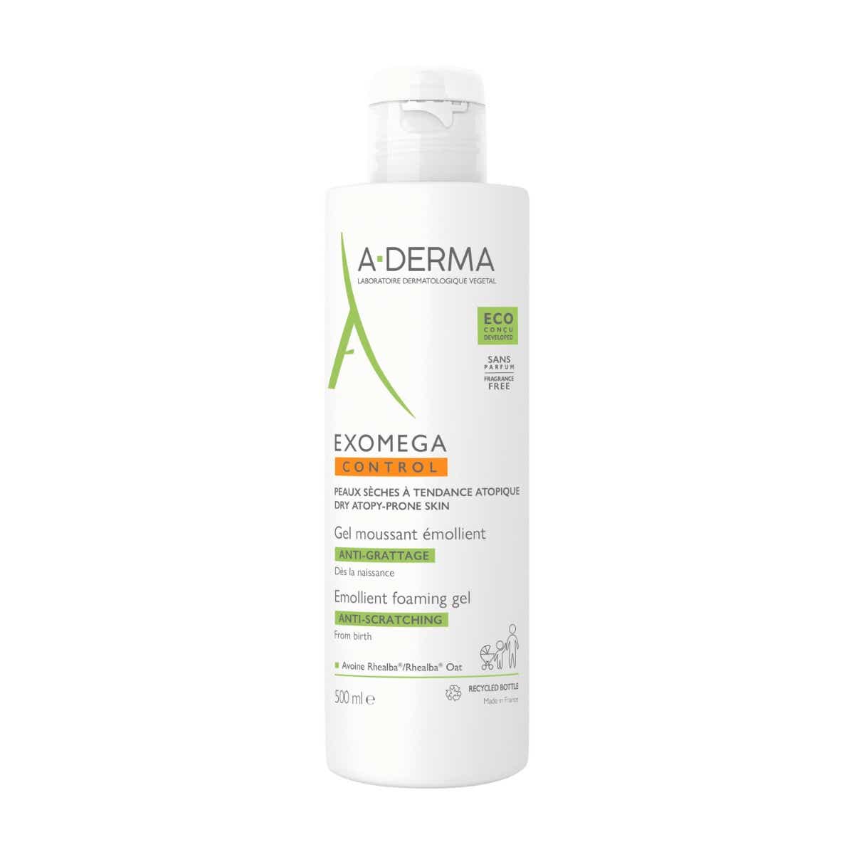 A DERMA EXOMEGA GEL MOUSSANT EMOLLIENT 500ML