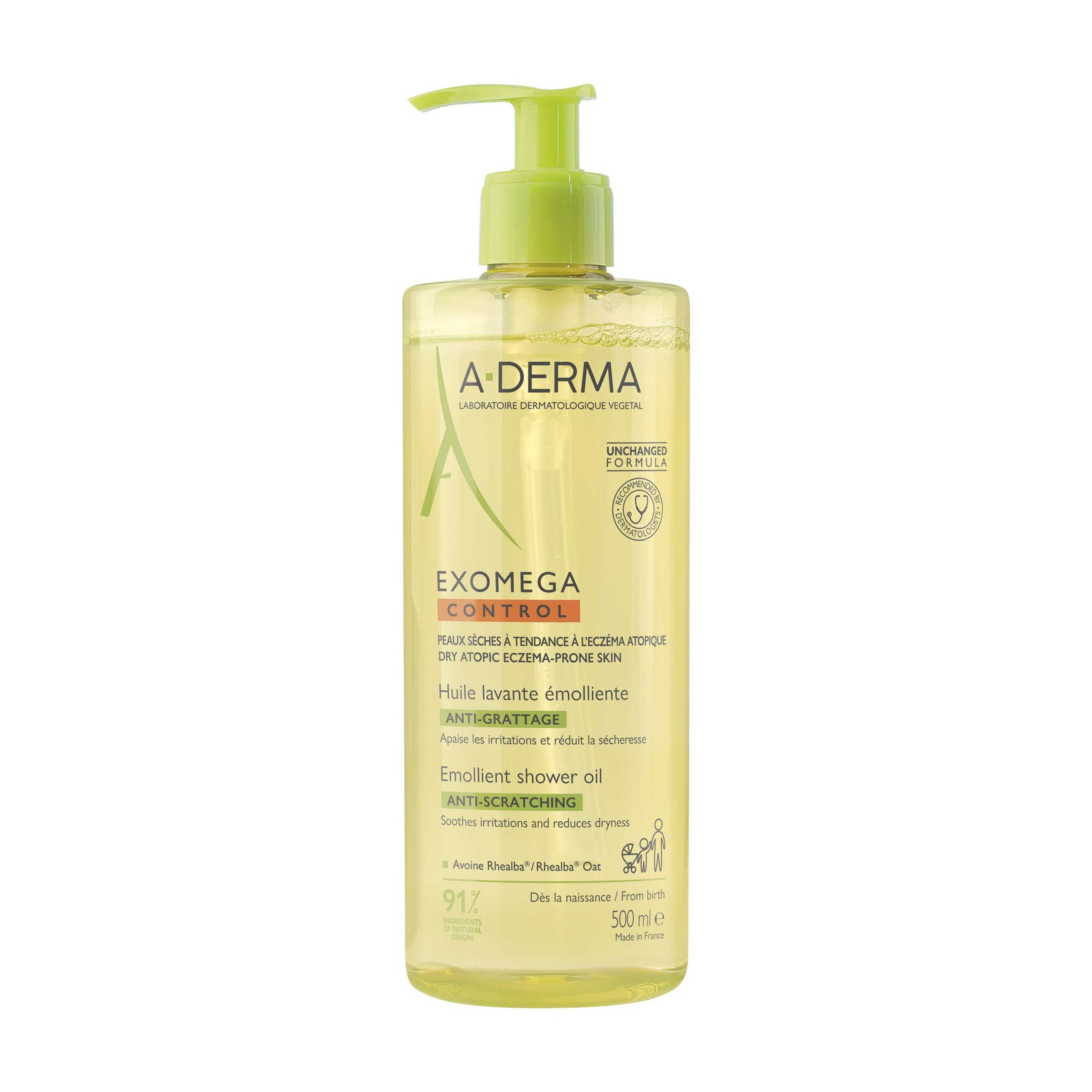 A DERMA EXOMEGA HUILE LAVANTE EMOLLIENTE 500ML 34178