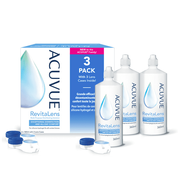 ACUVUE REVITALENS SOLUTION POUR LENTILLES 3X360ML