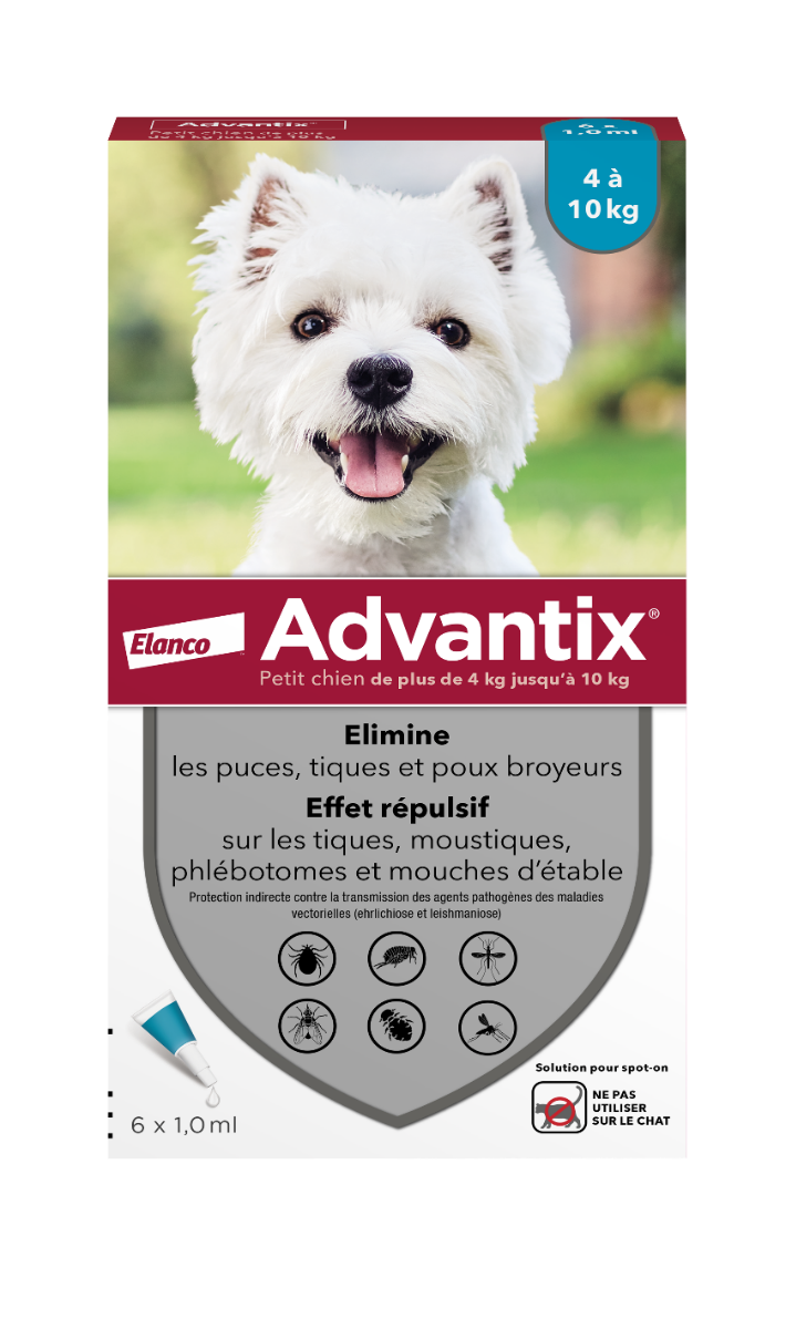 ADVANTIX ADVANTIX ANTIPARASITAIRE EXTERNE PETIT CHIEN 6 PIPETTES HTML
