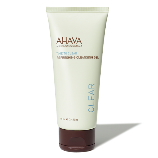 AHAVA TIME TO CLEAR GEL NETTOYANT VISAGE TOUS TYPES DE PEAUX 100ML
