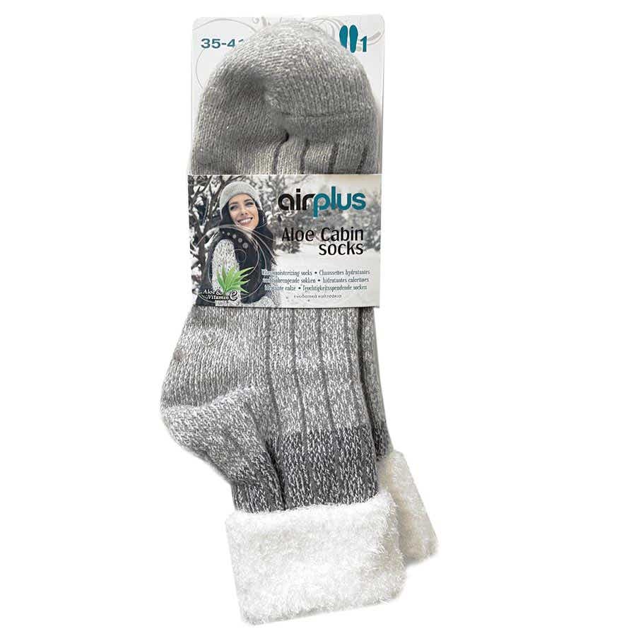 AIR PLUS ALOE CABIN CHAUSSETTES HYDRATANTES COCOONING ROSE POINTURE 35 41 1 PAIRE 1