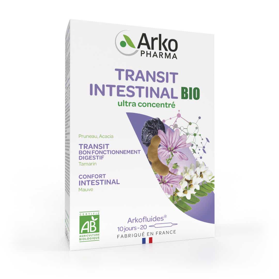 ARKOPHARMA ARKOFLUIDES TRANSIT INTESTINAL 20 AMPOULES DE 10ML