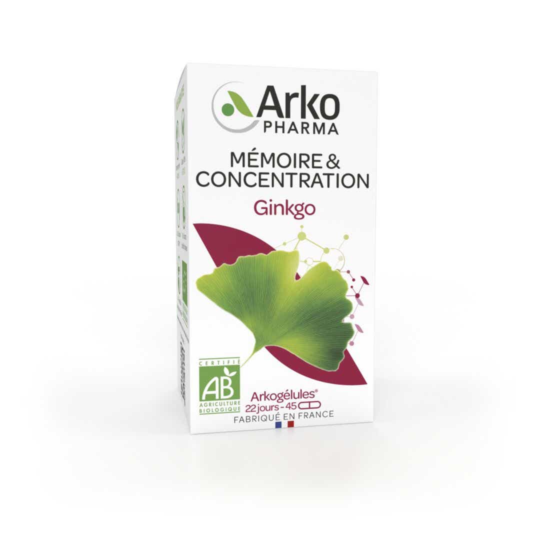 ARKOPHARMA ARKOGELULES GINKGO BIO 45 GELULES