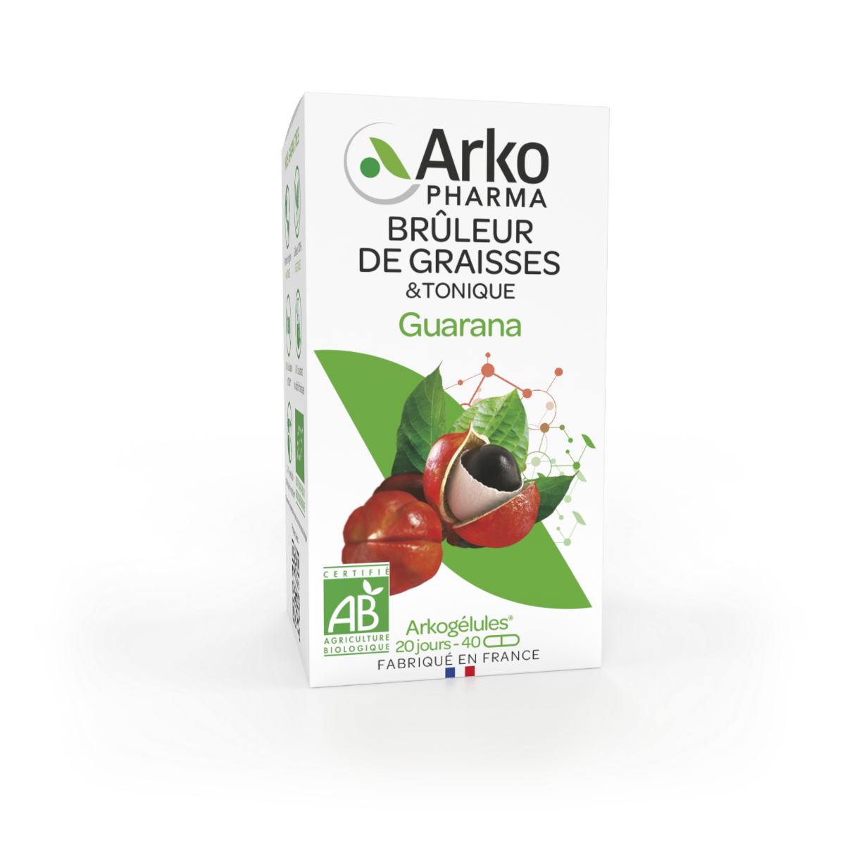 ARKOPHARMA ARKOGELULES GUARANA BIO 40 GELULES