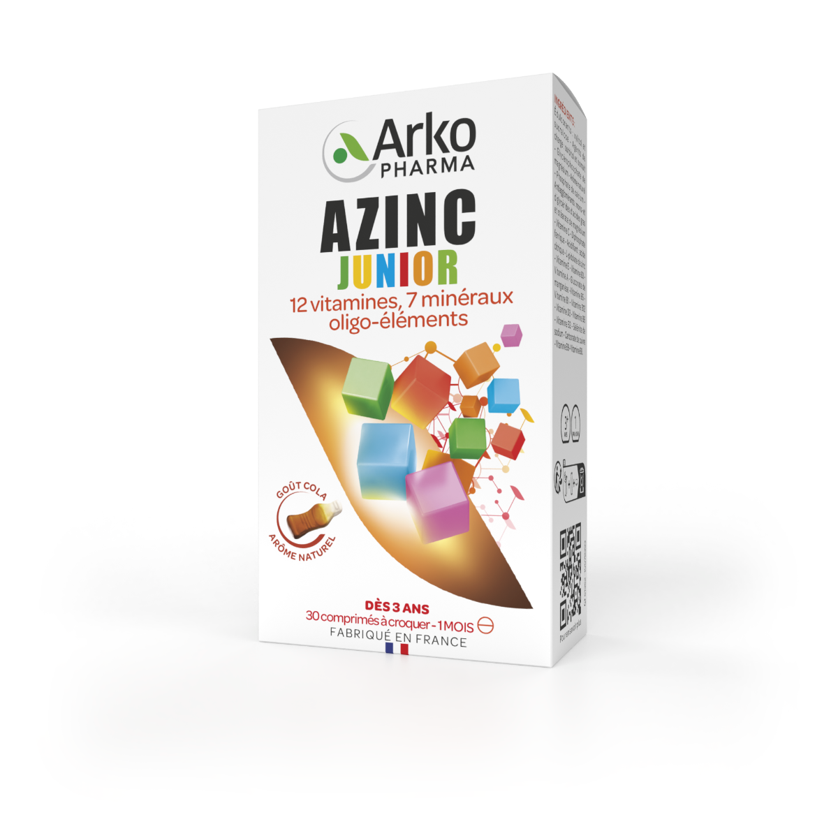 ARKOPHARMA AZINC VITALITE JUNIOR COLA 30 COMPRIMES A CROQUER