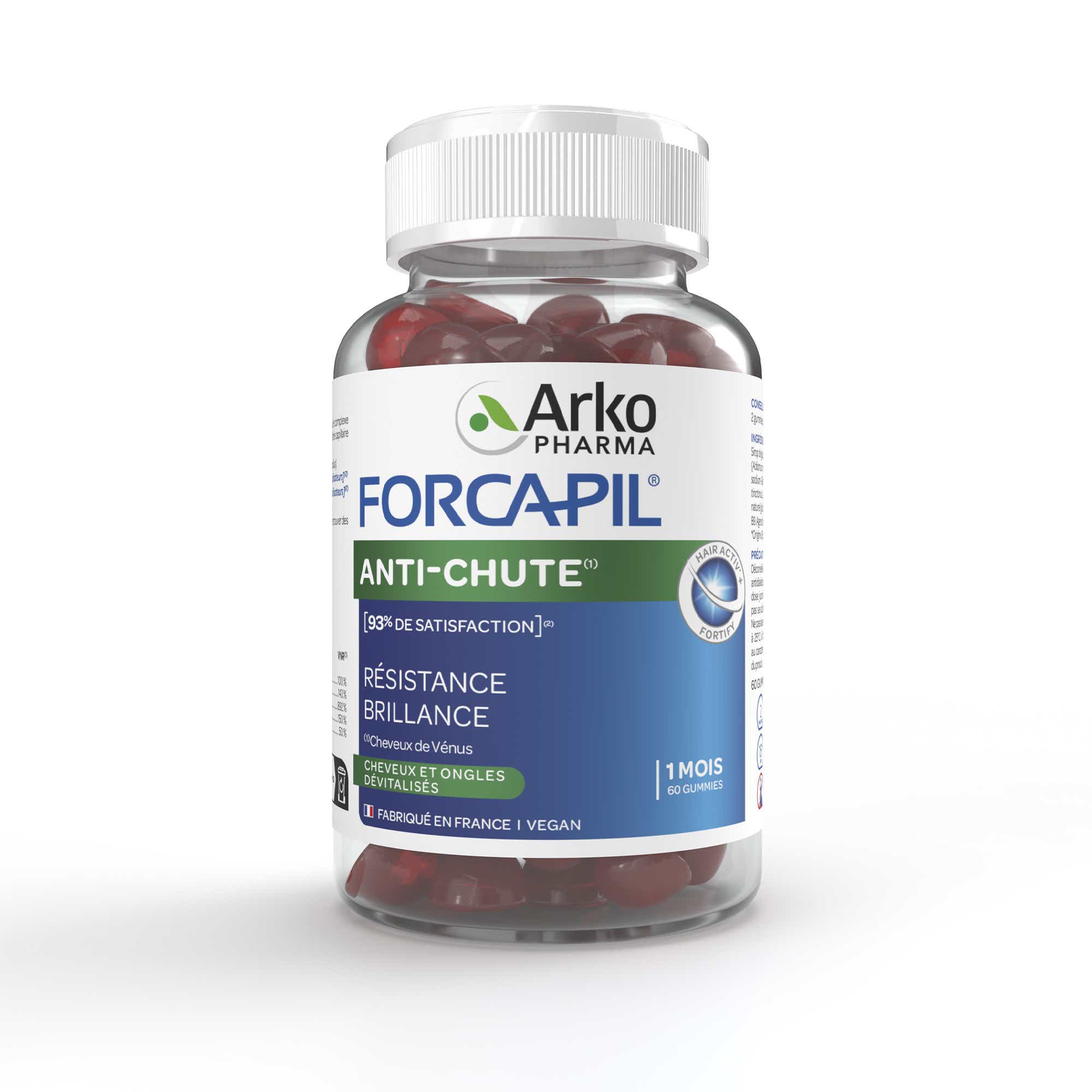 ARKOPHARMA FORCAPIL ANTI CHUTE 60 GUMMIES
