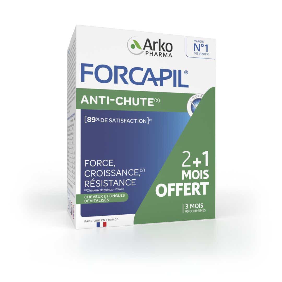 ARKOPHARMA FORCAPIL ANTI CHUTE CHEVEUX ET ONGLES 90 COMPRIMES