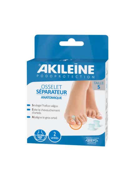ASEPTA AKILEINE PODOPROTECTION OSSELET SEPARATEUR TAILLE S 2 UNITES