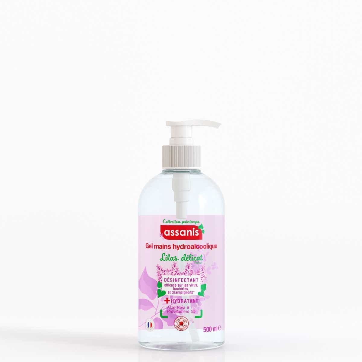 ASSANIS COLLECTION PRINTEMPS GEL HYDROALCOOLIQUE LILAS DELICAT 500ML