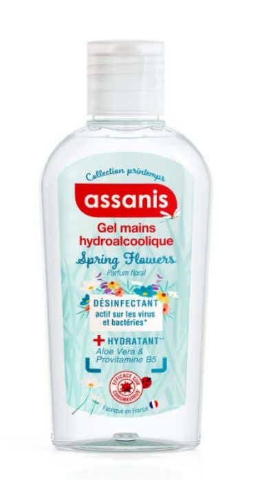 ASSANIS GEL HYDROALCOOLIQUE SPRING FLOWERS PARFUM FLORAL 80ML