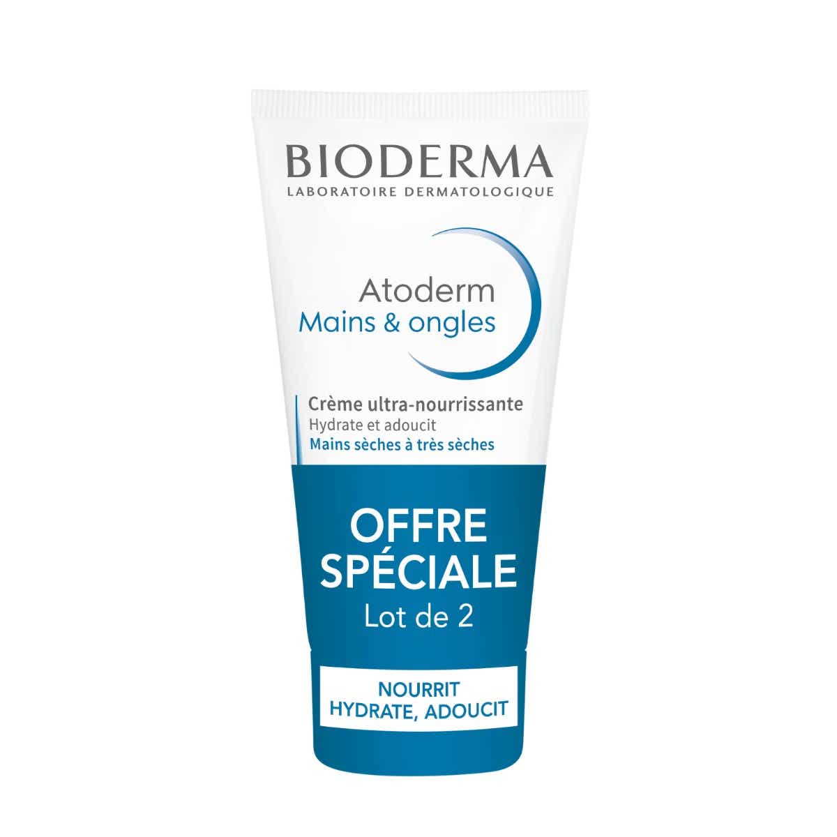 ATODERM MAINS ONGLES DUO CREME ULTRA NOURRISSANTE MAINS SECHES A TRES SECHES 2X50ML