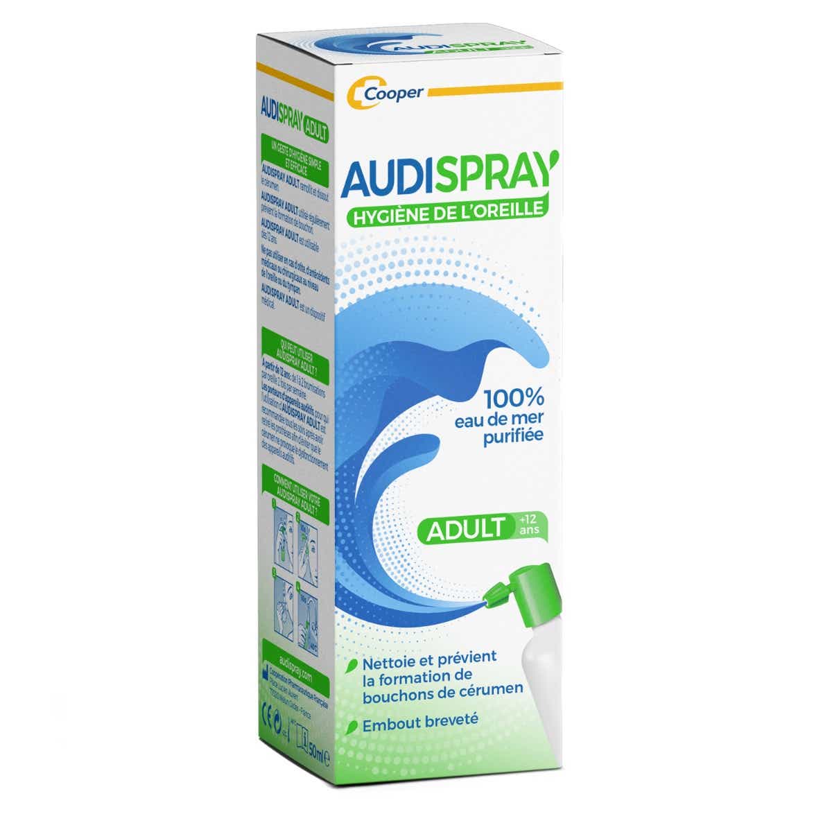 AUDISPRAY ADULTE HYGIENE DE L OREILLE SPRAY 50 ML