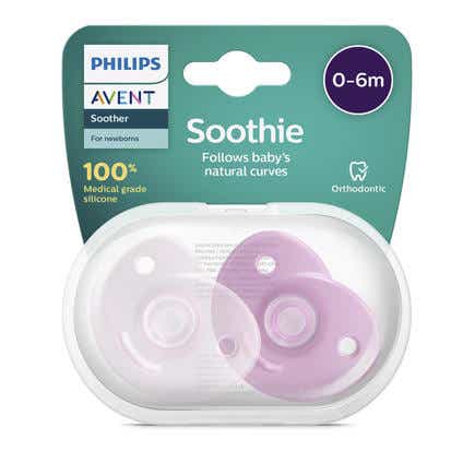 AVENT SUCETTE SOOTHIE PREMATURE SILICONE FILLE 1 UNITE