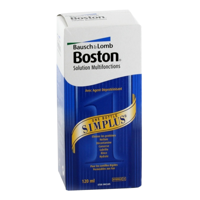 BAUSCH LOMB BOSTON SIMPLUS SOLUTION MULTIFONCTION 120ML
