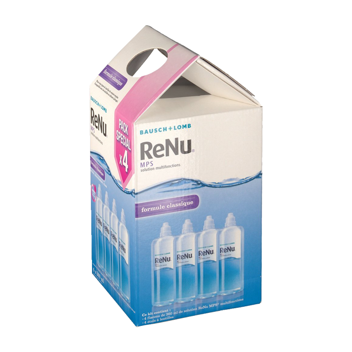 BAUSCH LOMB RENU MPS SOLUTION MULTIFONCTION 4X360ML