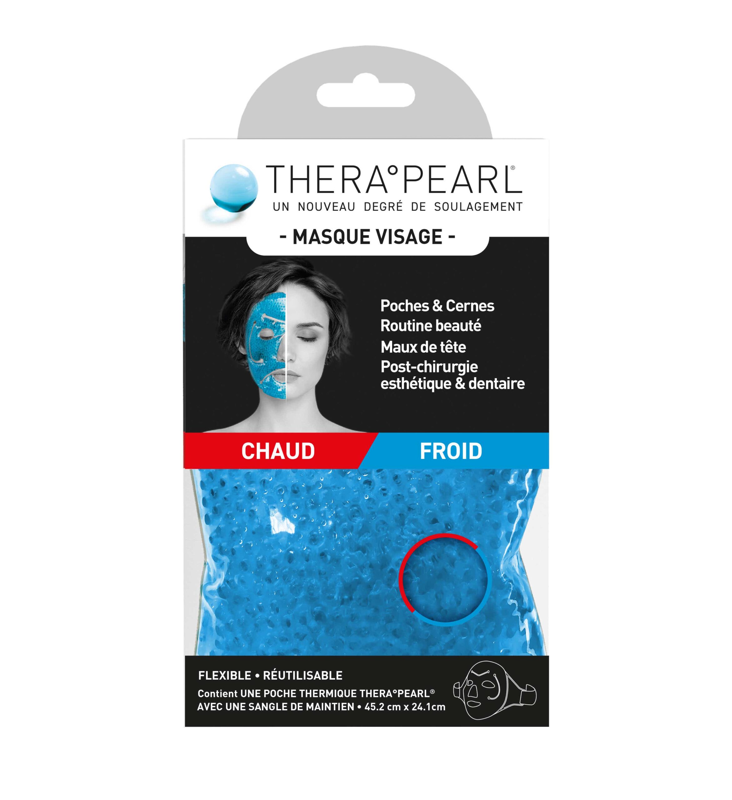 BAUSCH LOMB THERA PEARL MASQUE VISAGE CHAUD FROID REUTILISABLE
