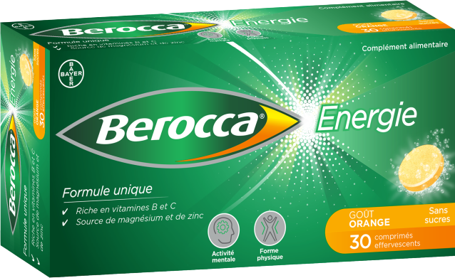 BAYER BEROCCA ENERGIE 30 COMPRIMES EFFERVESCENTS