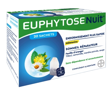BAYER EUPHYTOSE NUIT INFUSION SACHETS X20