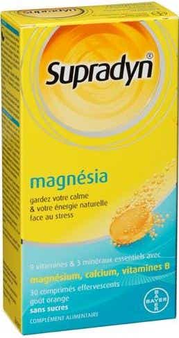 BAYER SUPRADYN MAGNESIA 30 COMPRIMES EFFERVESCENTS