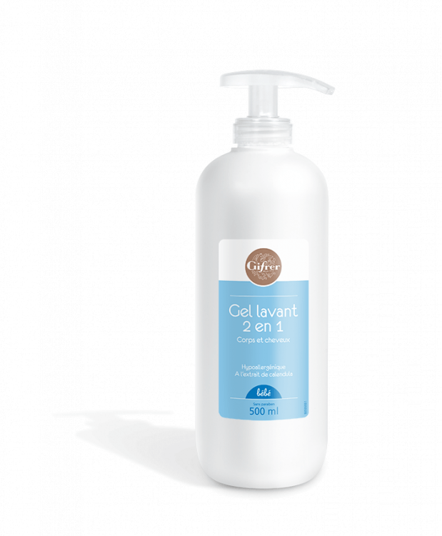 BEBE GEL LAVANT 2 EN 1 CORPS ET CHEVEUX 500ML