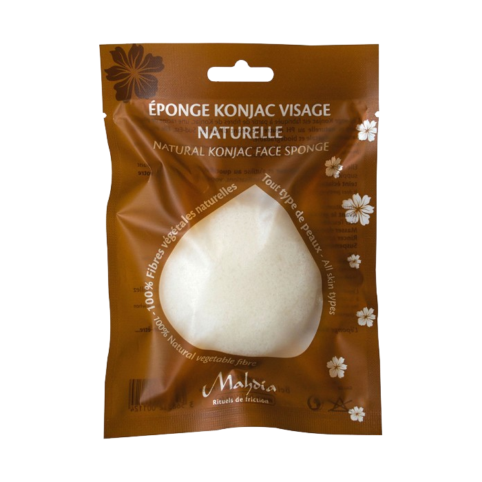 BELIFLORE EPONGE KONJAC VISAGE A L ARGILE BLANCHE 30G