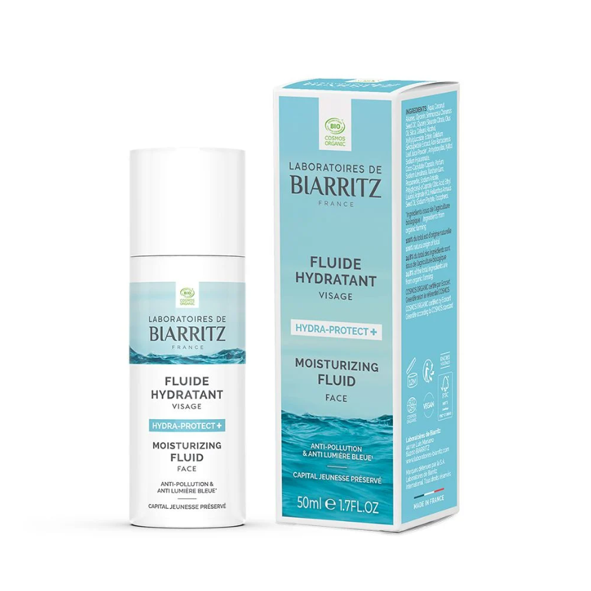 BIARRITZ HYDRA PROTECT FLUIDE HYDRATANT VISAGE PEAUX NORMALES A MIXTES 50ML