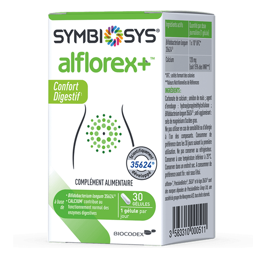 BIOCODEX SYMBIOSYS ALFLOREX CONFORT DIGESTIF 30 GELULES