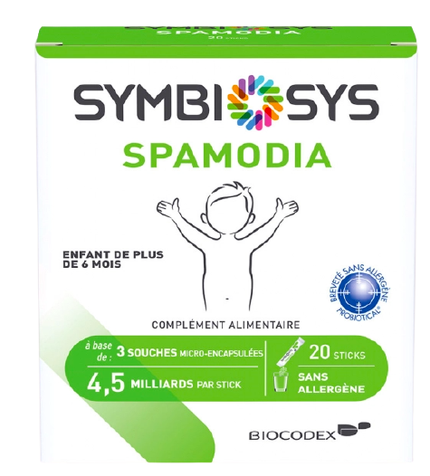 BIOCODEX SYMBIOSYS SPAMODIA ENFANTS DE PLUS DE 6 MOIS 20 STICKS