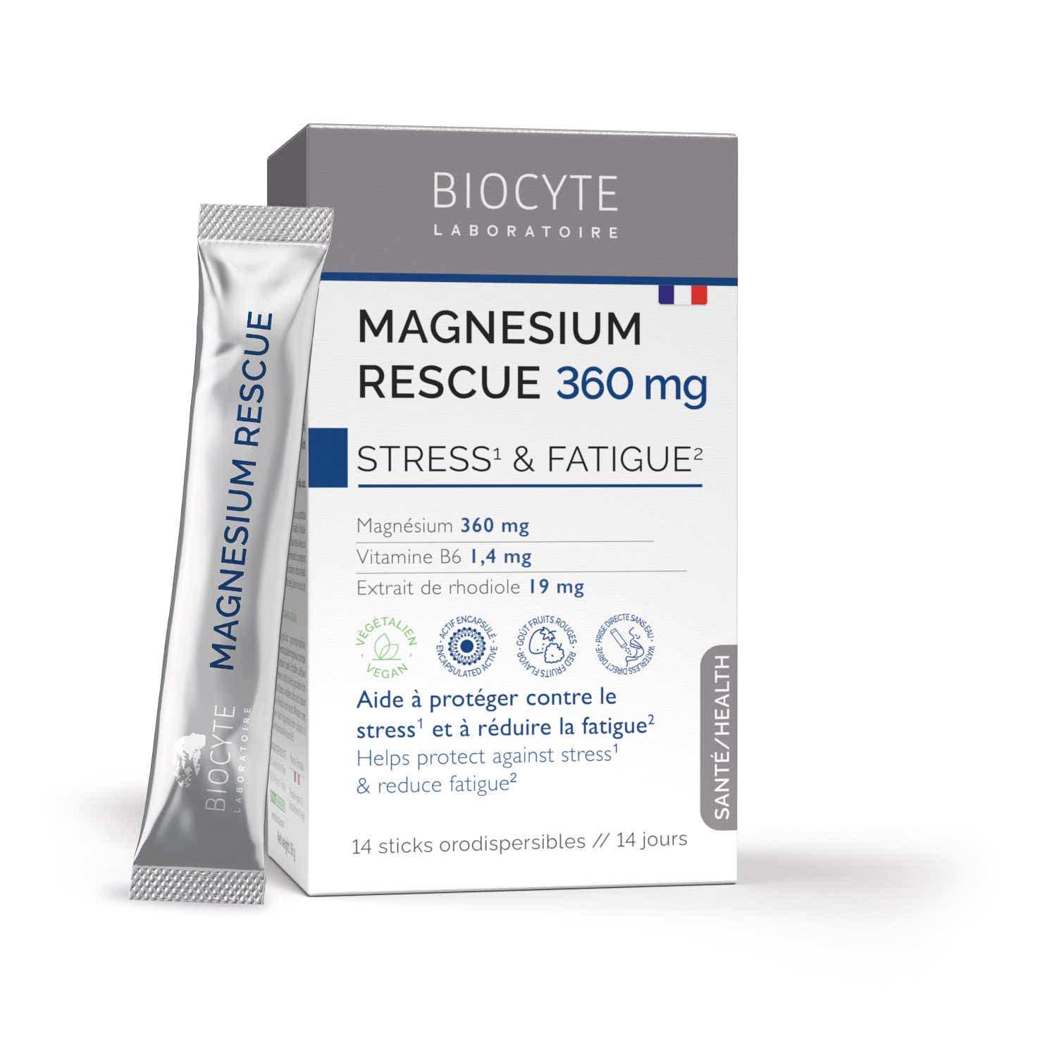 BIOCYTE LONGEVITY MAGNESIUM RESCUE 14 STICKS