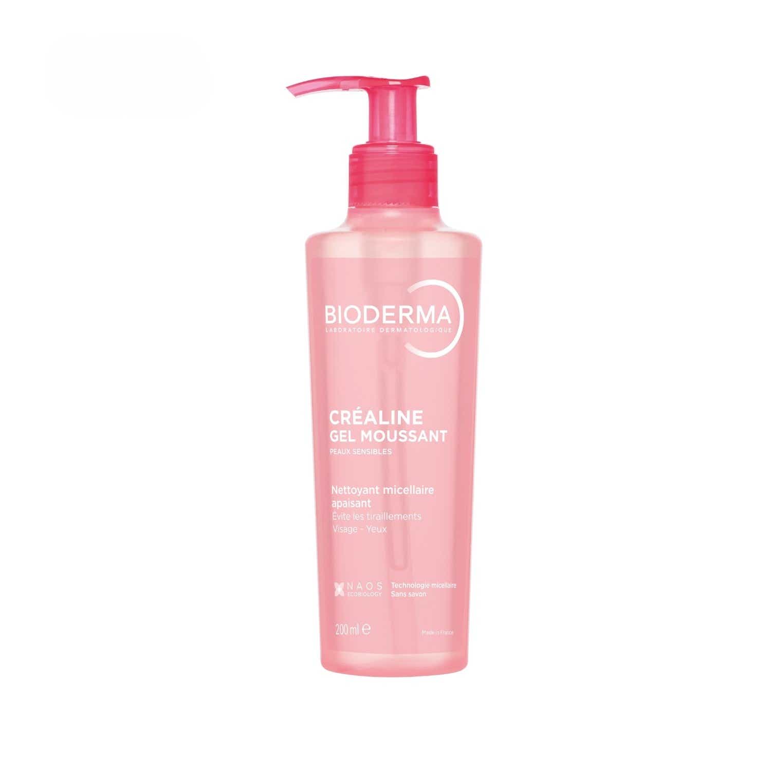 BIODERMA CREALINE GEL MOUSSANT NETTOYANT APAISANT MICELLAIRE 200ML