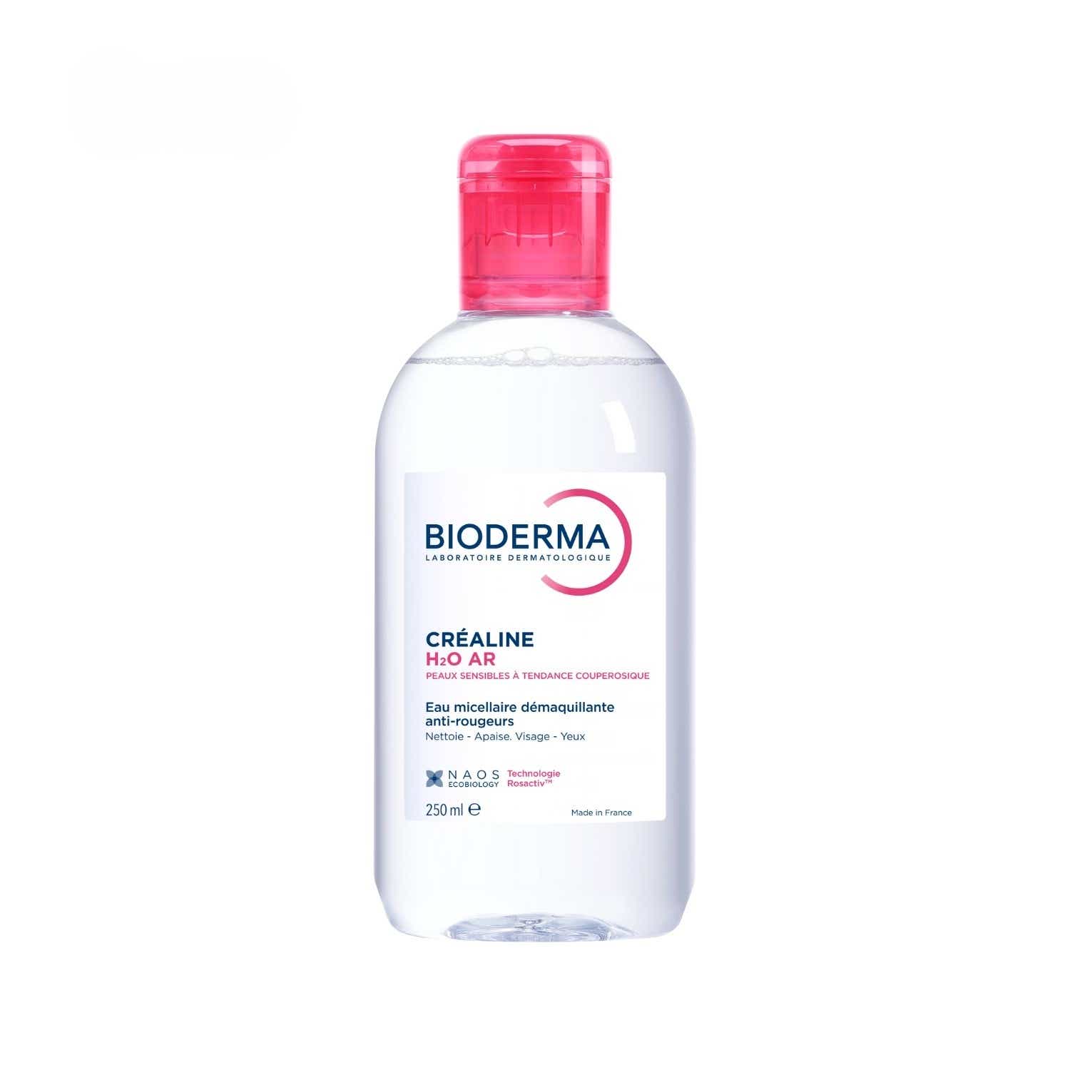 BIODERMA CREALINE H2O AR EAU MICELLAIRE DEMAQUILLANTE ANTI ROUGEURS 250ML
