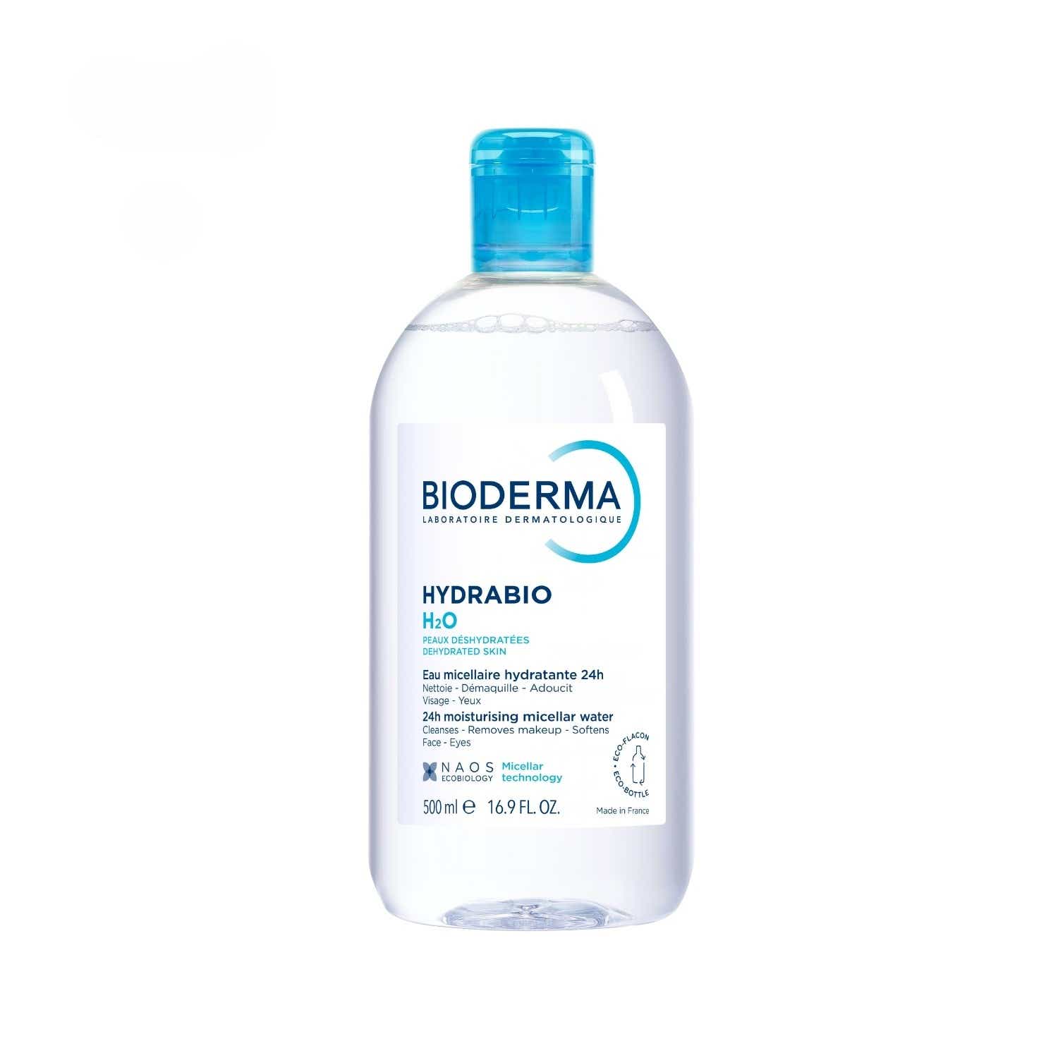 BIODERMA HYDRABIO H20 SOLUTION MICELLAIRE DEMAQUILLANTE HYDRATANTE 500ML