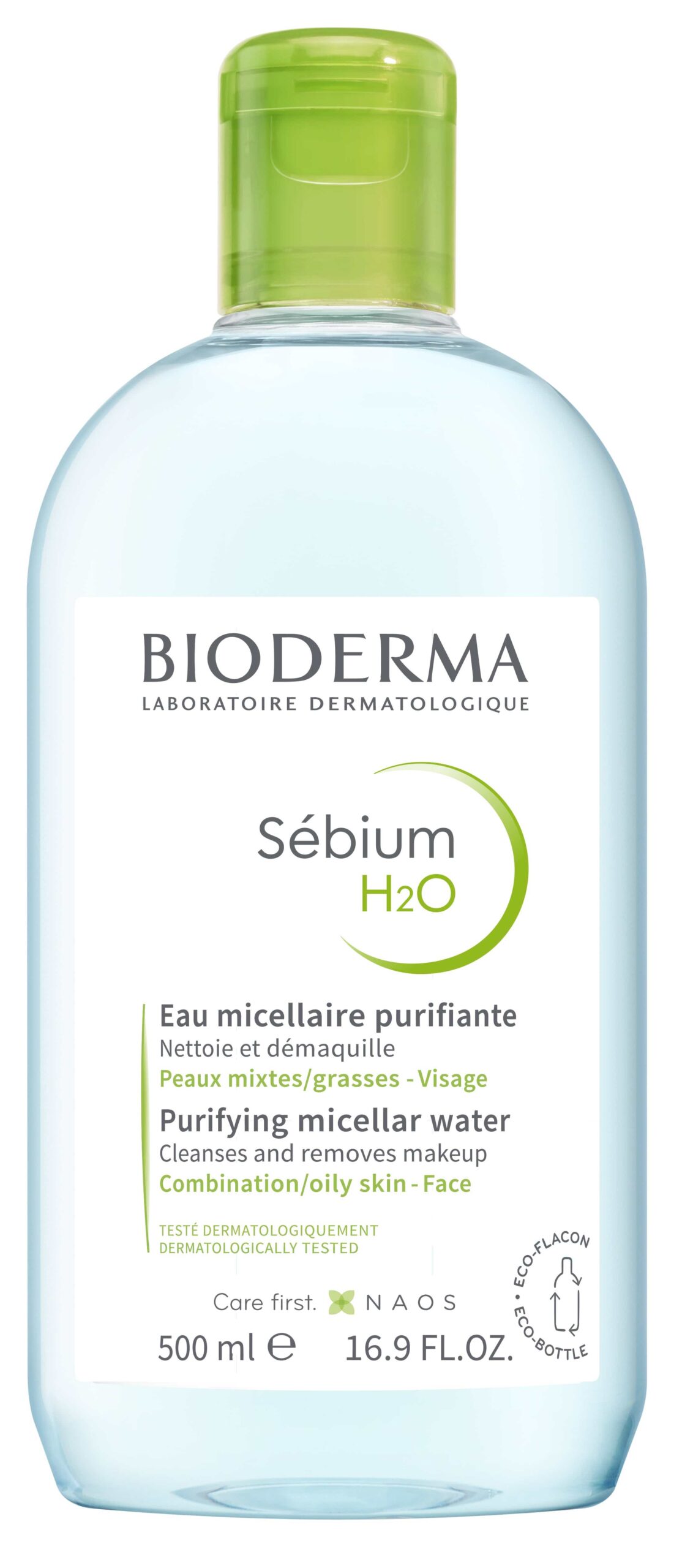 BIODERMA SEBIUM H20 SOLUTION MICELLAIRE NETTOYANTE PURIFIANTE 500ML