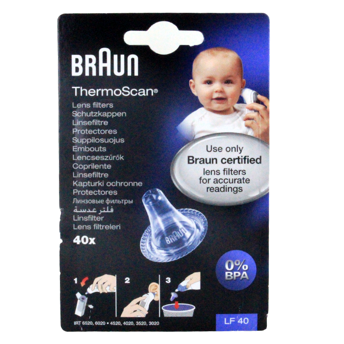 BRAUN THERMOSCAN EMBOUTS JETABLES 40 UNITES