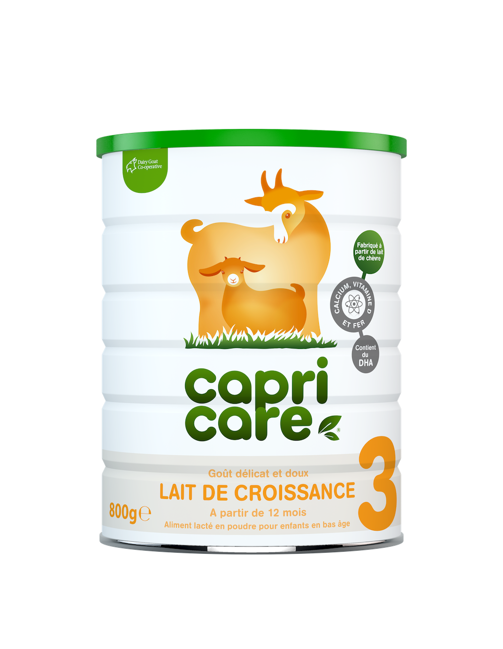 CAPRICARE LAIT 3EME AGE 12 MOIS ET PLUS LAIT DE CHEVRE 800G