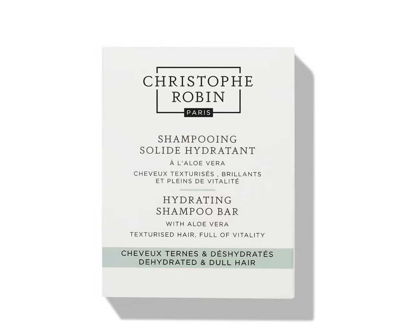 CHRISTOPHE ROBIN SHAMPOOING SOLIDE HYDRATANT A L ALOE VERA CHEVEUX TERNES ET DESHYDRATES 100G