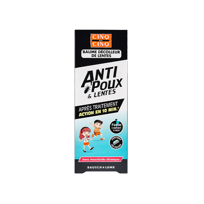 CINQ SUR CINQ BAUME DECOLLEUR DE LENTES ANTI POUX ET LENTES 60ML PEIGNE