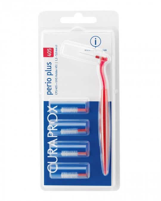 CPS CPS 405 PERIO PLUS ROUGE 5 BROSSETTES INTERDENTAIRES 1 MANCHE