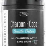 DENTI SMILE CHARBON COCO SMILE DETOX CHEWING GUMS SANS SUCRE MENTHE 40 UNITES