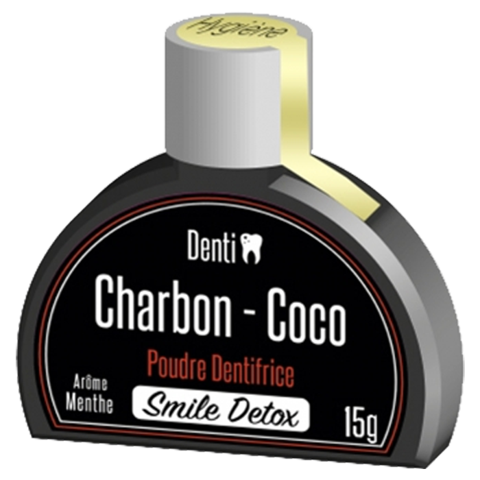 DENTI SMILE SMILE DETOX POUDRE DENTIFRICE CHARBON COCO MENTHE 15G