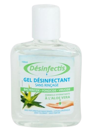 DESINFECTIS GEL DESINFECTANT SANS RINCAGE A L ALOE VERA 100ML