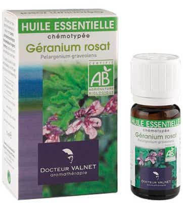 DOCTEUR VALNET HUILE ESSENTIELLE GERANIUM ROSAT BIO 10ML