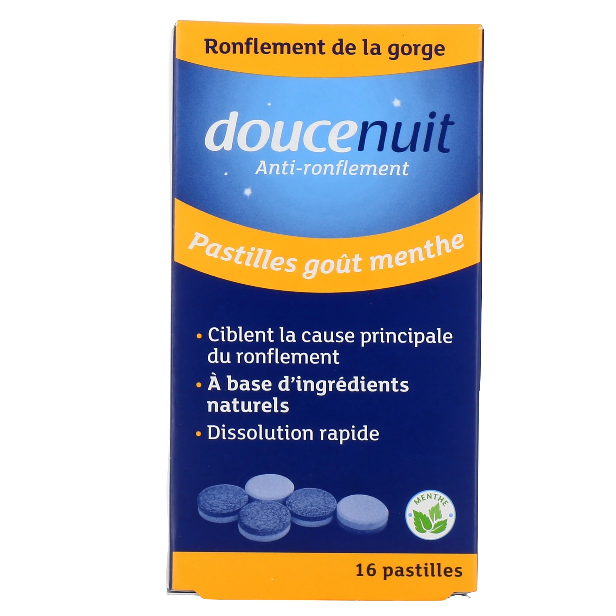 DOUCE NUIT ANTI RONFLEMENT PASTILLES GOUT MENTHOL BOITE DE 16
