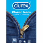 DUREX CLASSIC JEANS PRESERVATIFS LUBRIFIES 16 UNITES