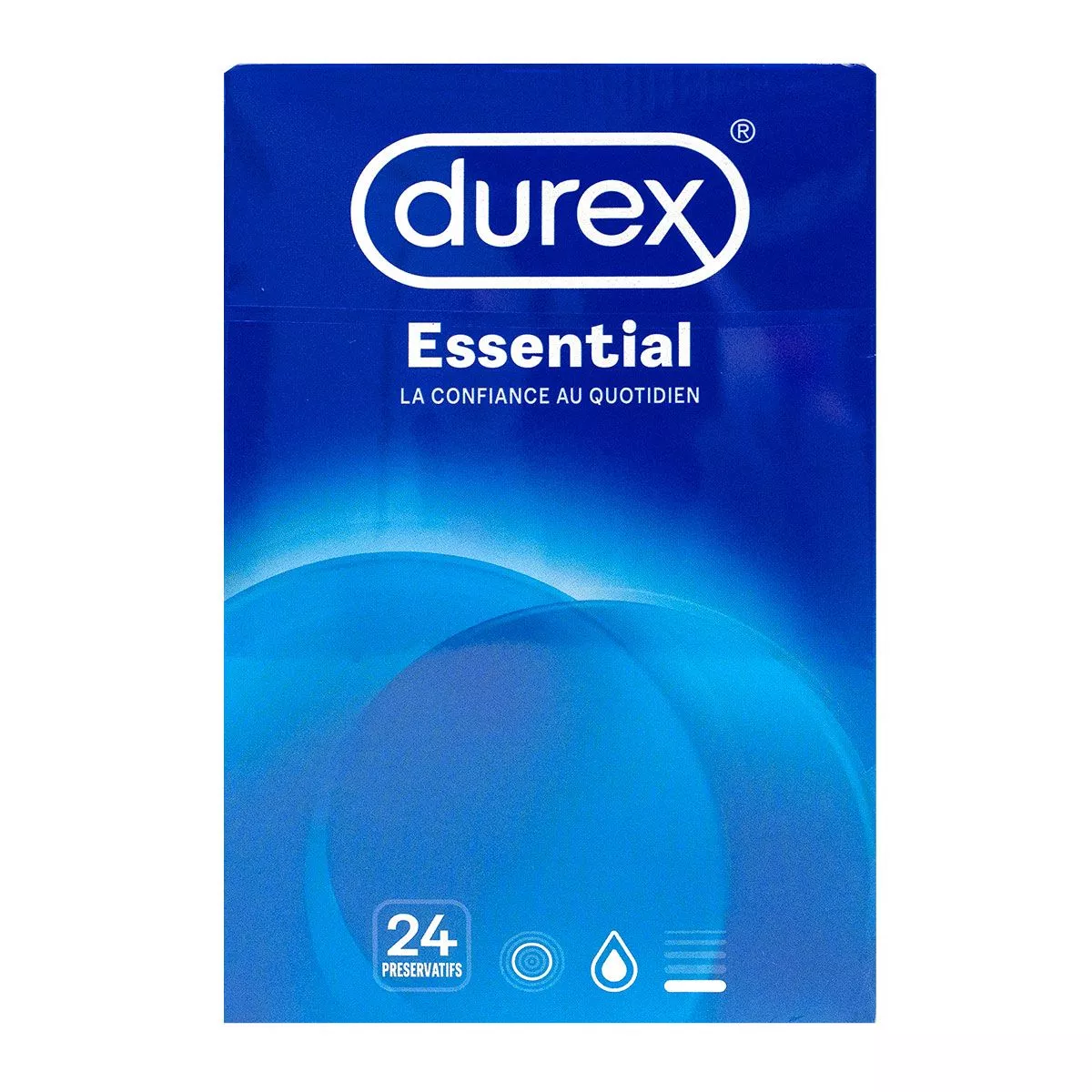 DUREX ESSENTIAL PRESERVATIFS EXTRA LUBRIFIES 24 UNITES