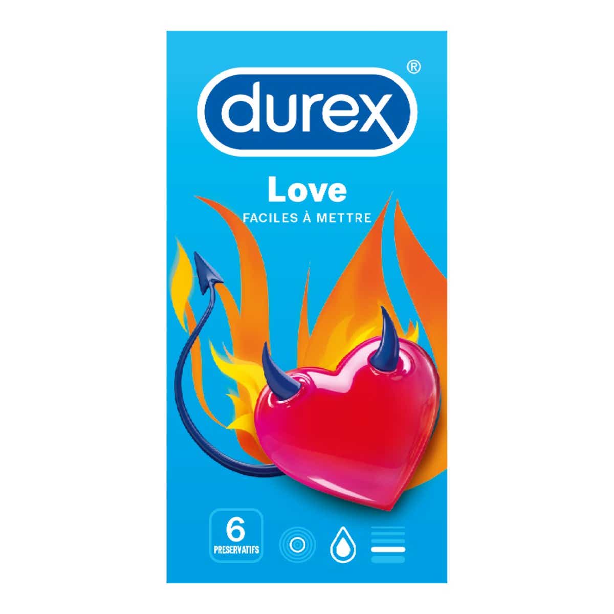 DUREX LOVE 6 PRESERVATIFS