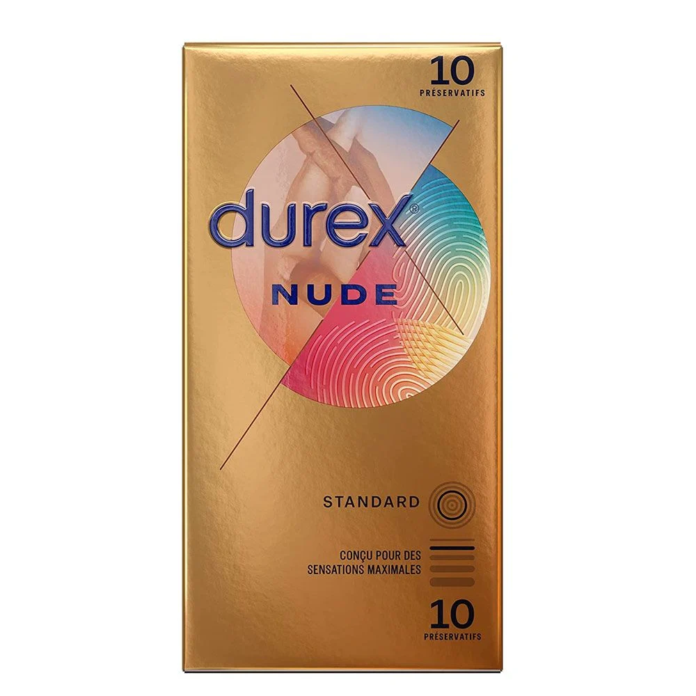 DUREX PRESERVATIFS NUDE 10 UNITES